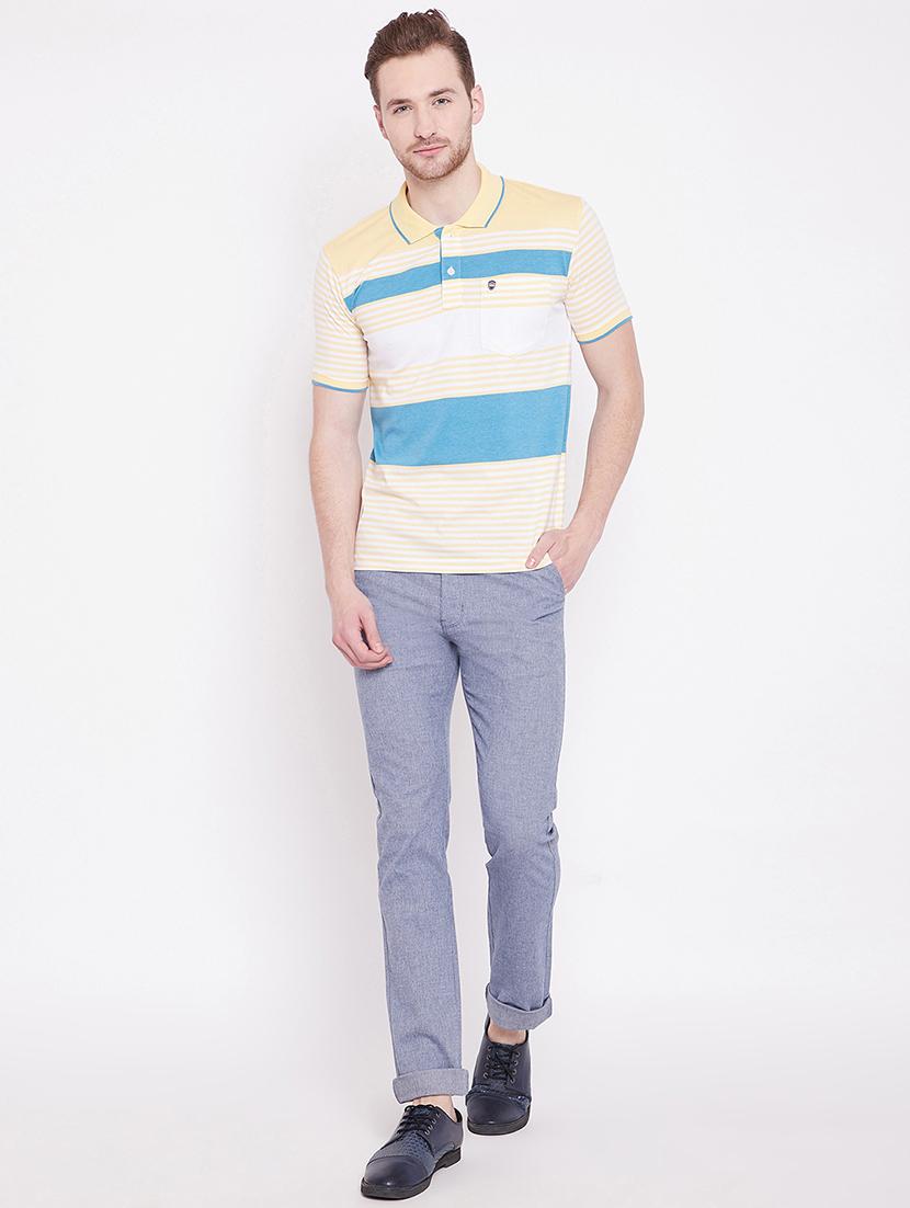 multi colored striped polo t-shirt - 17752025 - Standard Image - 3