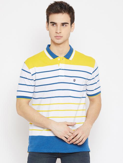 yellow striped polo t-shirt - 17752036 -  Standard Image - 0