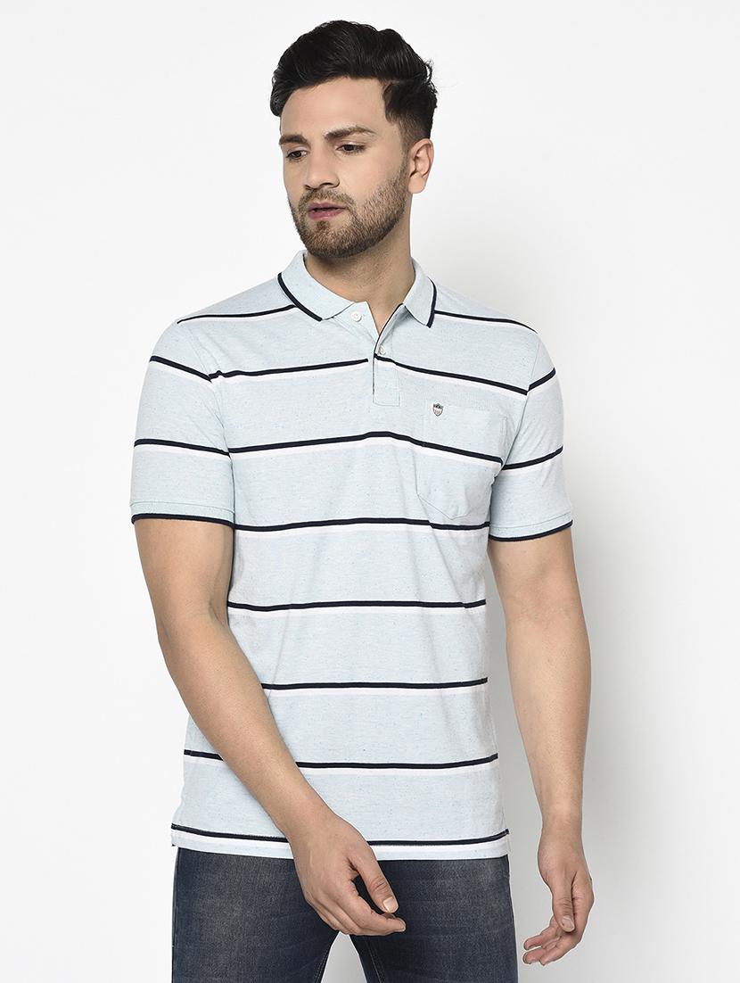 blue striped polo t-shirt - 17752048 - Zoom Image - 0