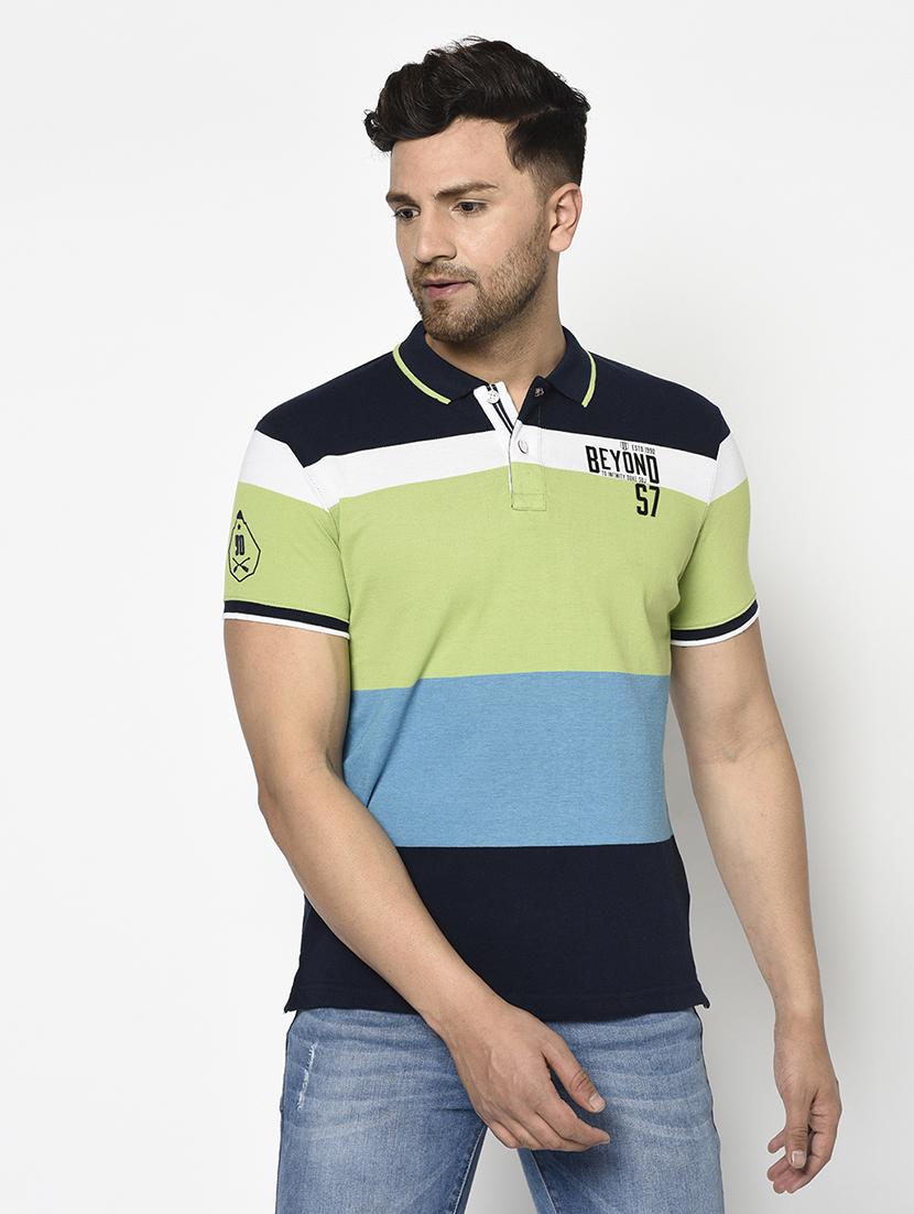 green striped polo t-shirt - 17752074 - Zoom Image - 0