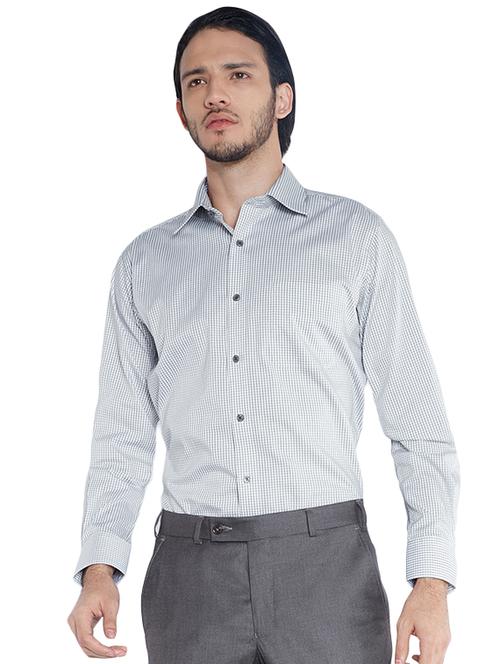 grey checkered  formal shirt - 17752448 -  Standard Image - 0