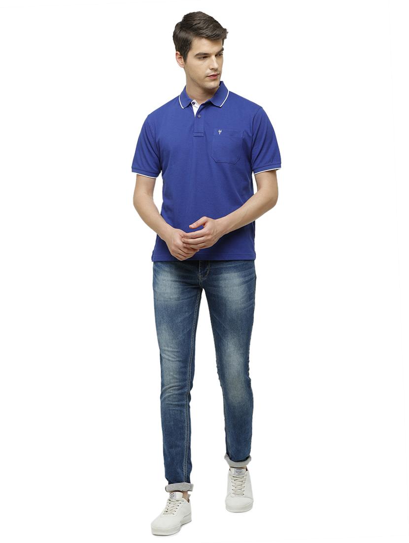 men solid short sleeve regular fit polo t-shirt - 17753290 - Standard Image - 3