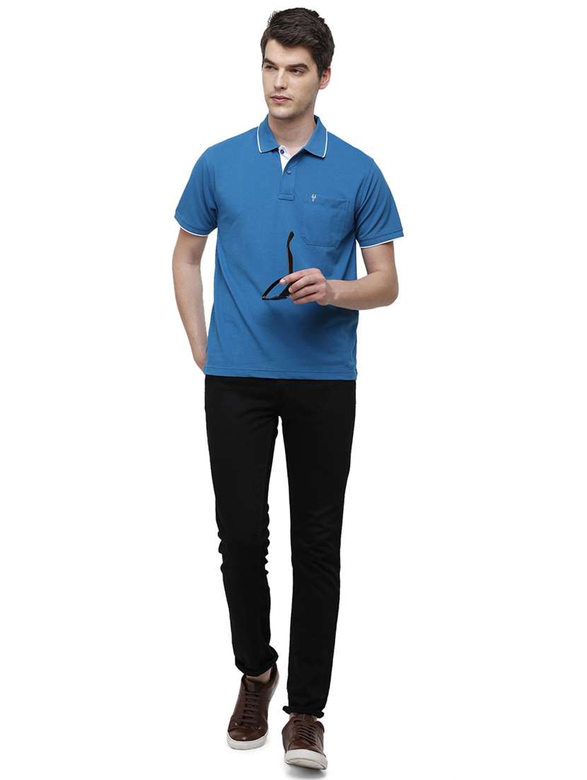 men solid short sleeve regular fit polo t-shirt - 17753291 -  Standard Image - 3