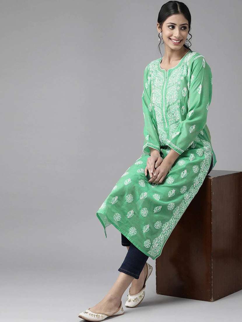 women's straight kurta - 17754089 - Standard Image - 3