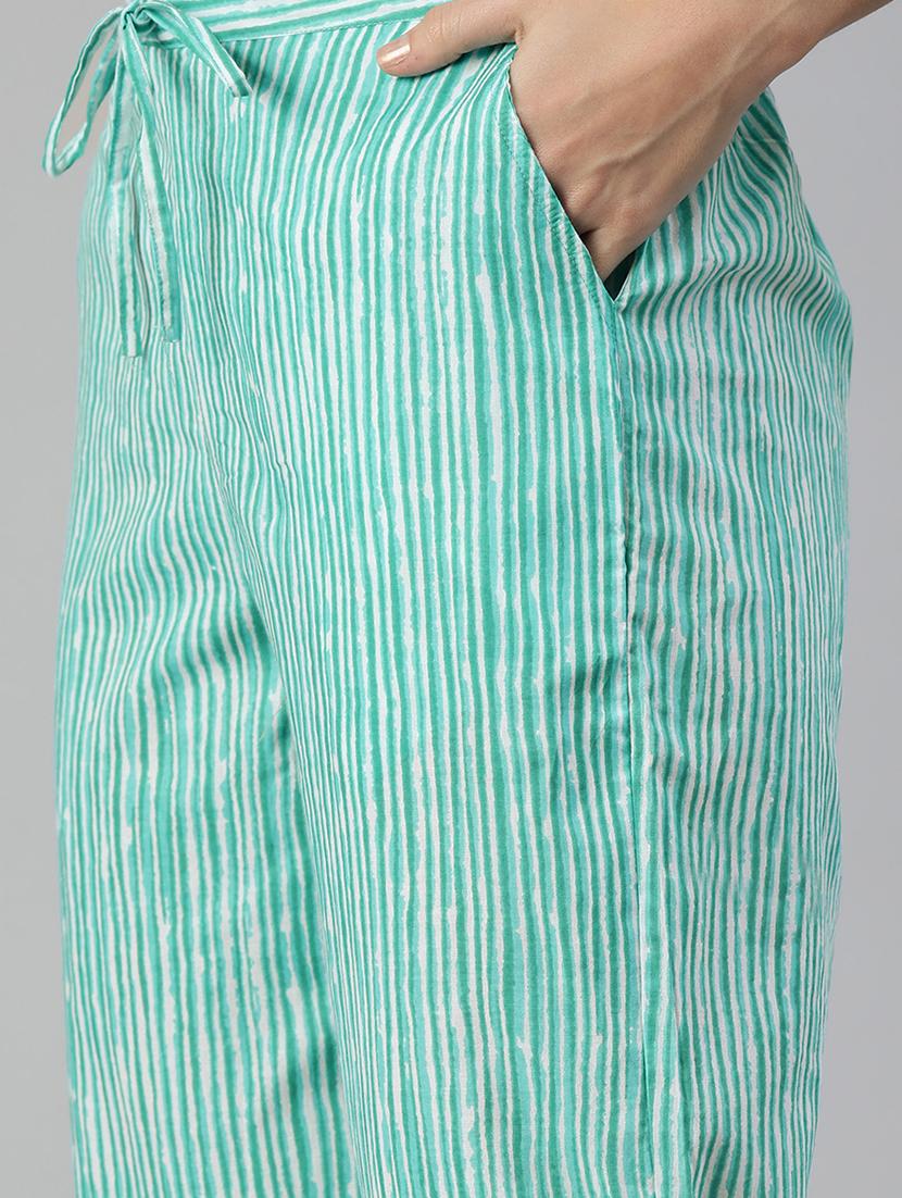 printed kurta pant set with mask - 17754113 - Standard Image - 3