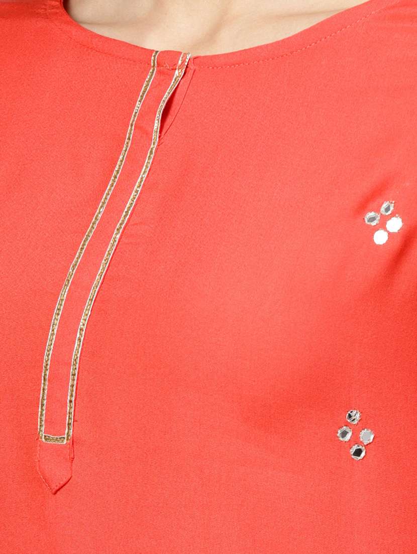 solid kurta sharara set - 17754116 - Standard Image - 3