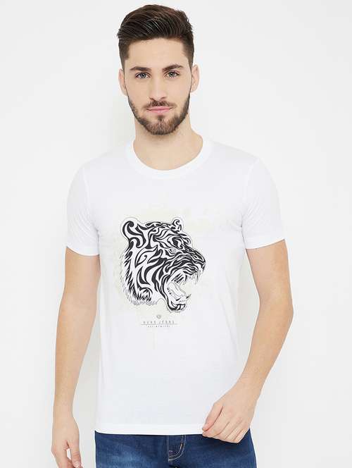 men front print short sleeve t-shirt - 17754234 -  Standard Image - 0