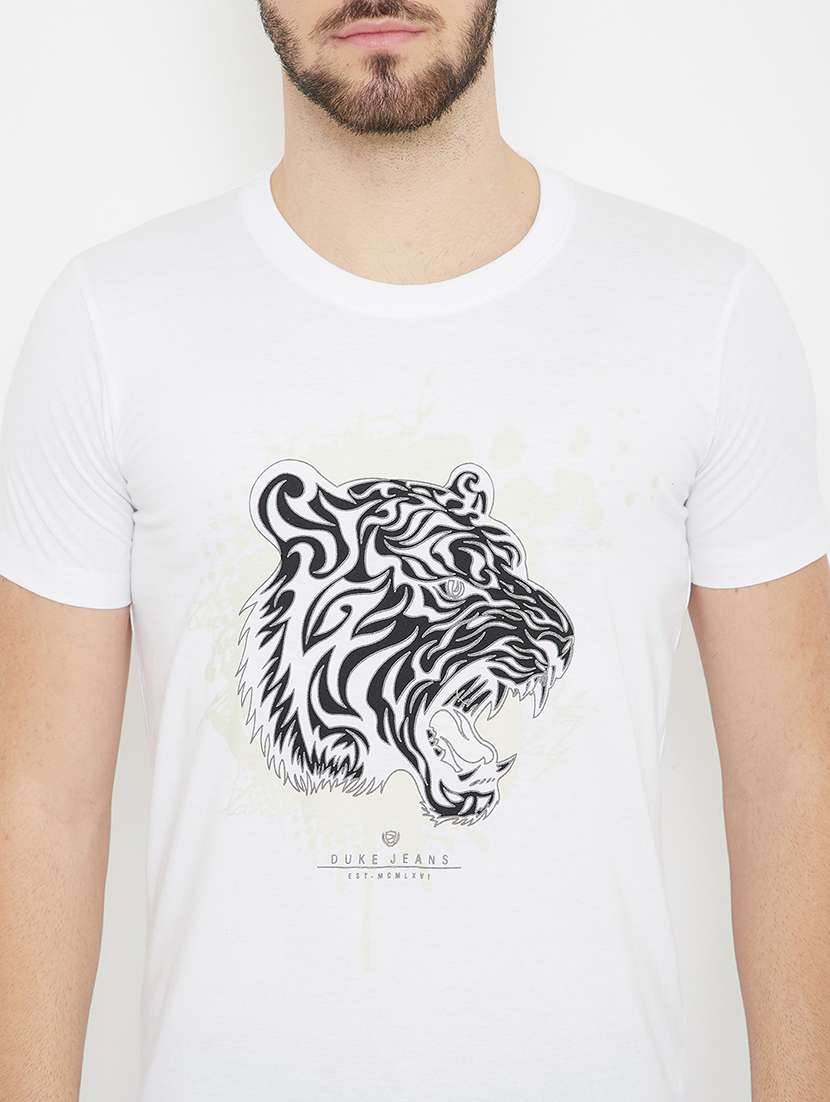 men front print short sleeve t-shirt - 17754234 -  Standard Image - 3