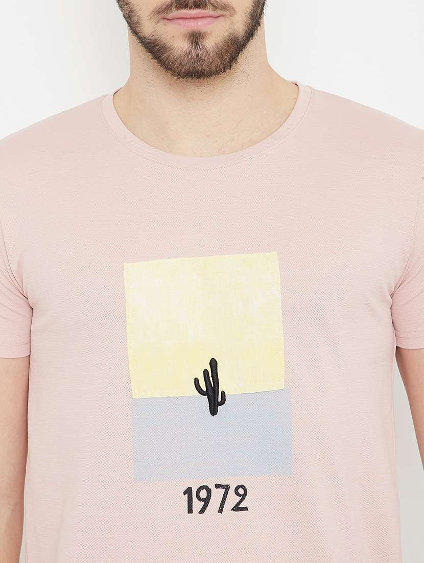 pink front print t-shirt - 17754237 -  Standard Image - 3