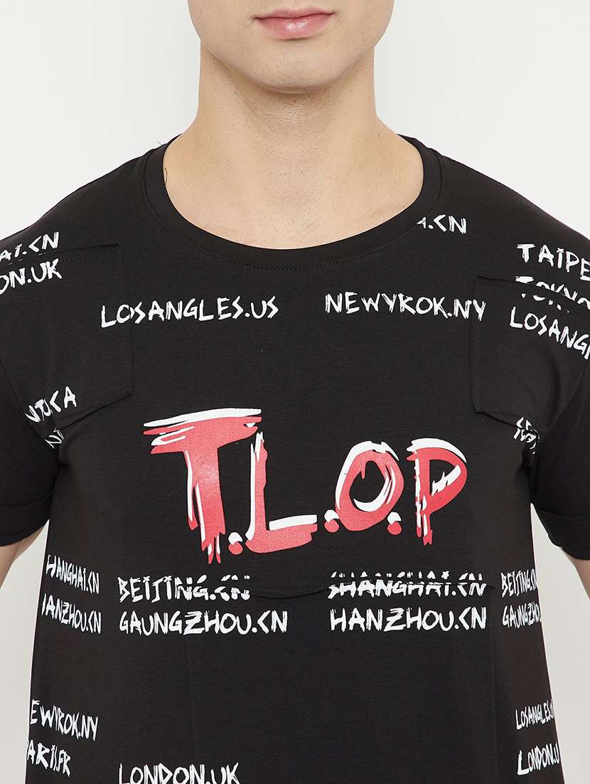 men front print short sleeve t-shirt - 17754239 -  Standard Image - 3