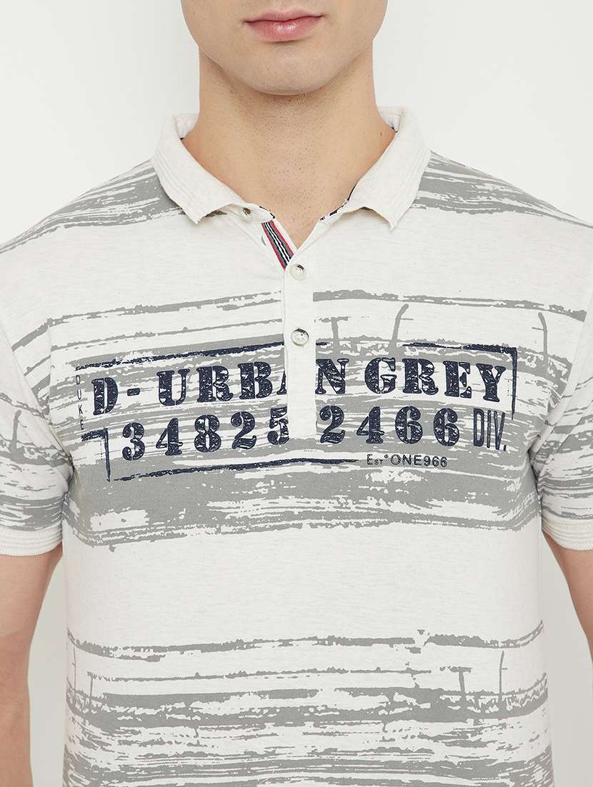 white striped polo t-shirt - 17754267 -  Standard Image - 3