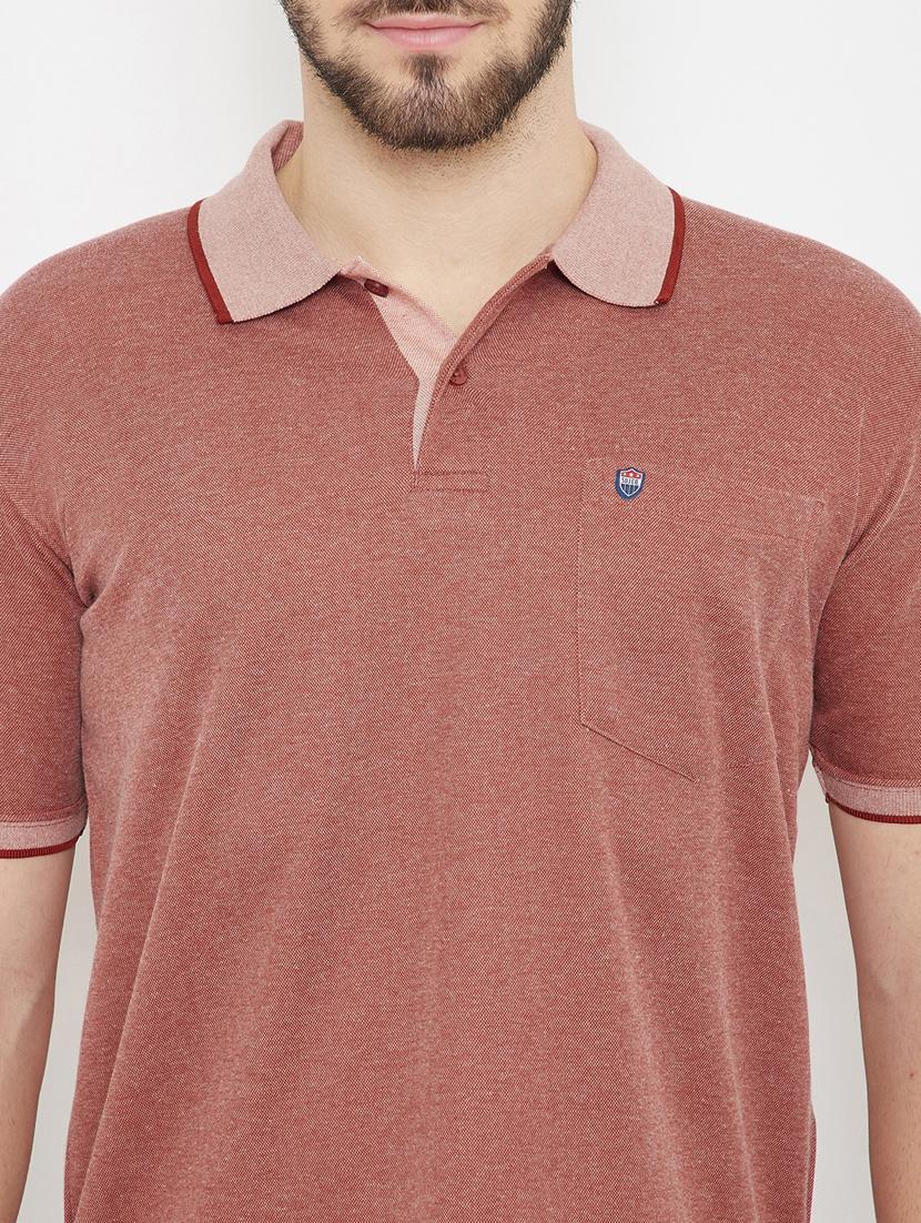red solid polo t-shirt - 17754359 - Standard Image - 3