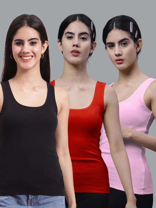 combo of 3 cotton camisole - 17755968 -  Standard Image - 0