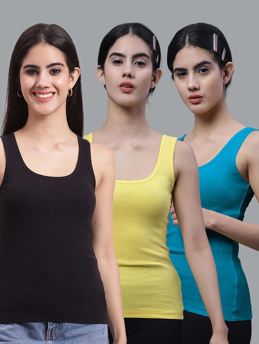 combo of 3 cotton camisole - 17755975 - Zoom Image - 0