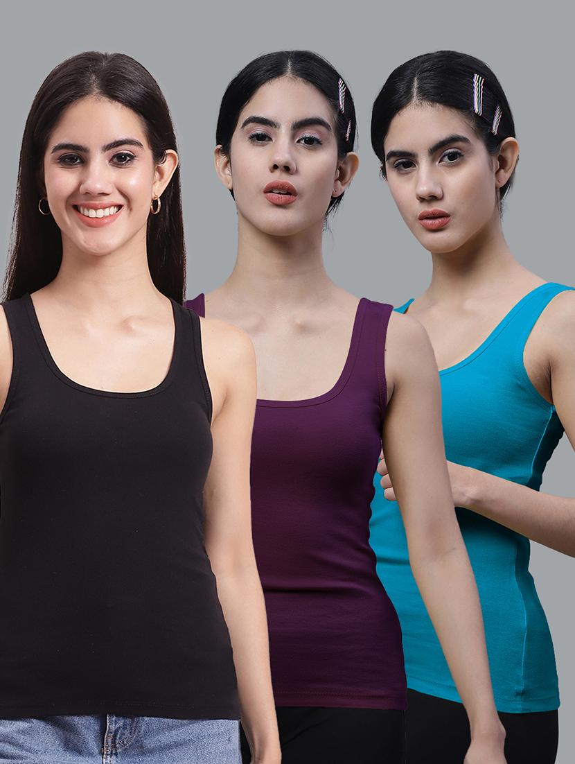 combo of 3 cotton camisole - 17755981 - Zoom Image - 0