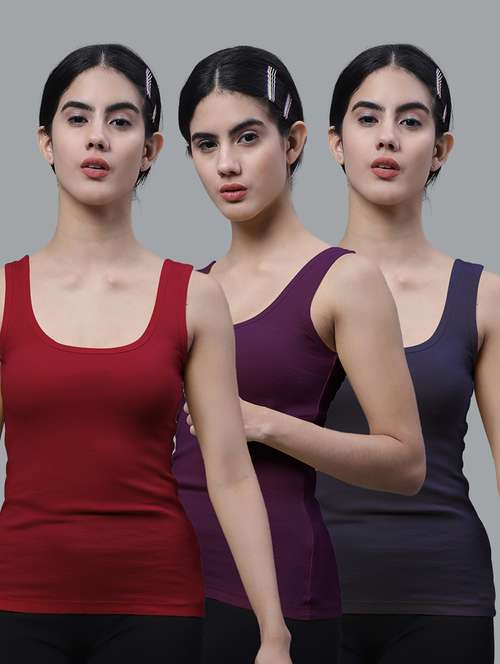 combo of 3 cotton camisole - 17756018 -  Standard Image - 0