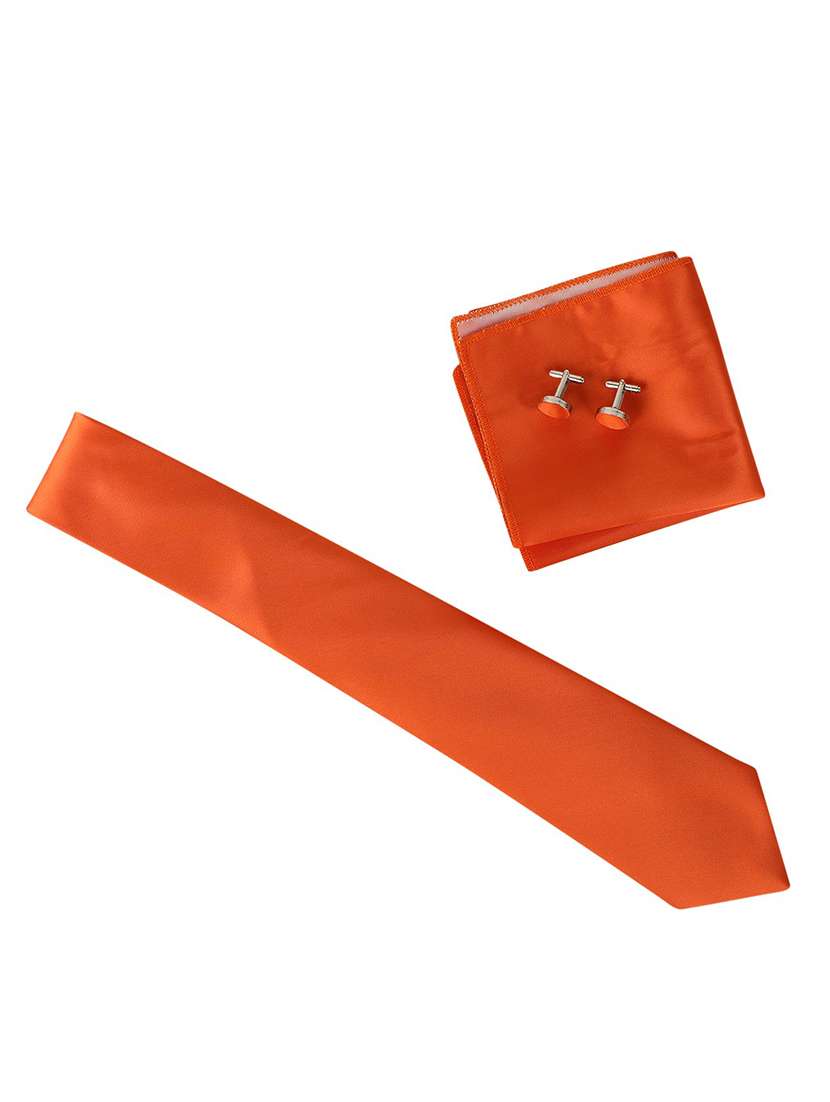 orange silk blend tie - 17758270 - Standard Image - 3
