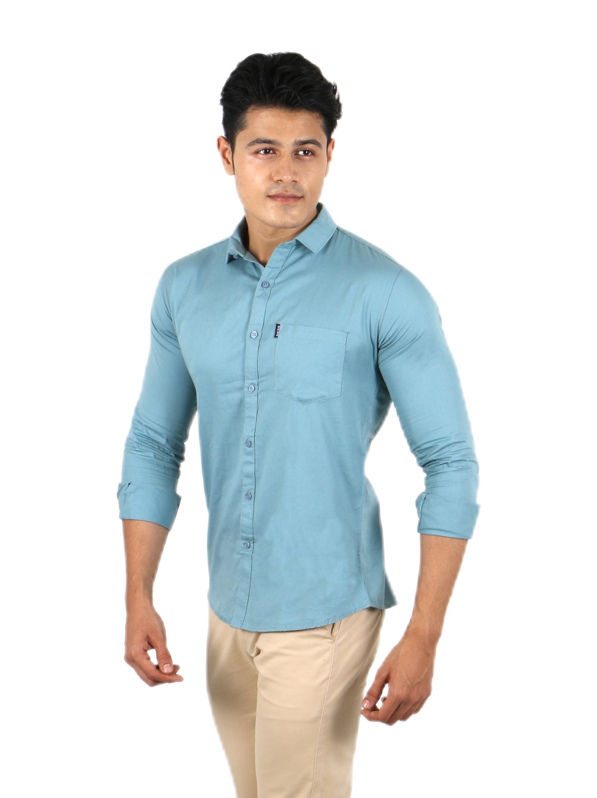 slimfit mens casual shirt - 17758358 - Standard Image - 3