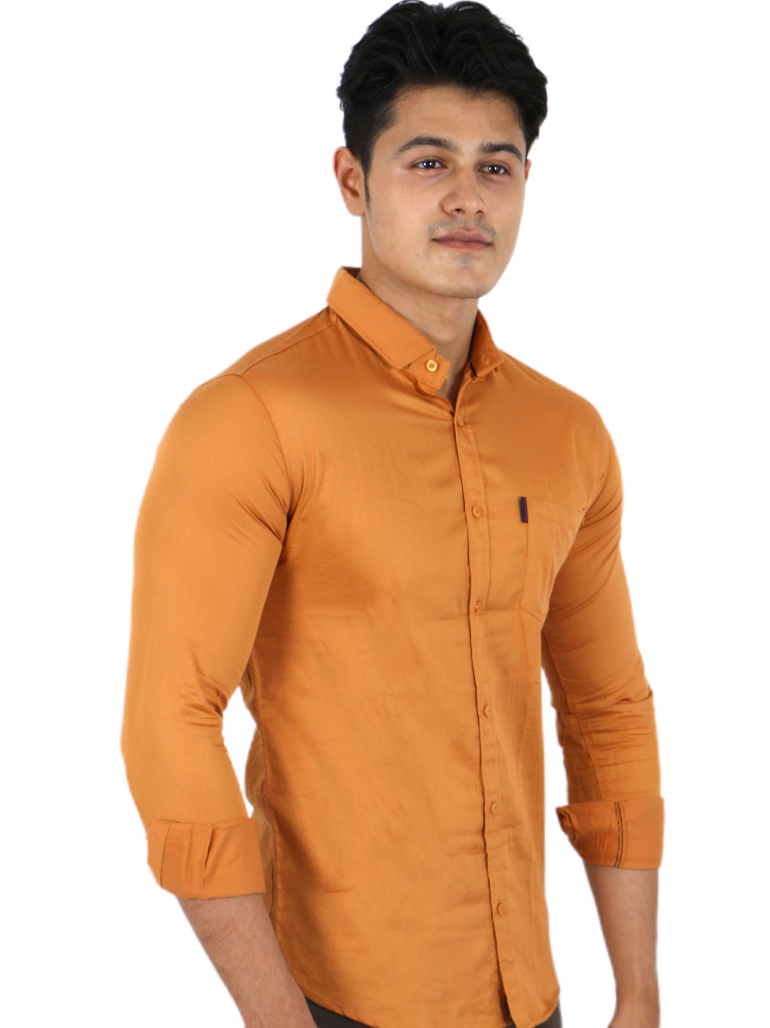 Buy online Slimfit Mens Casual Shirt 