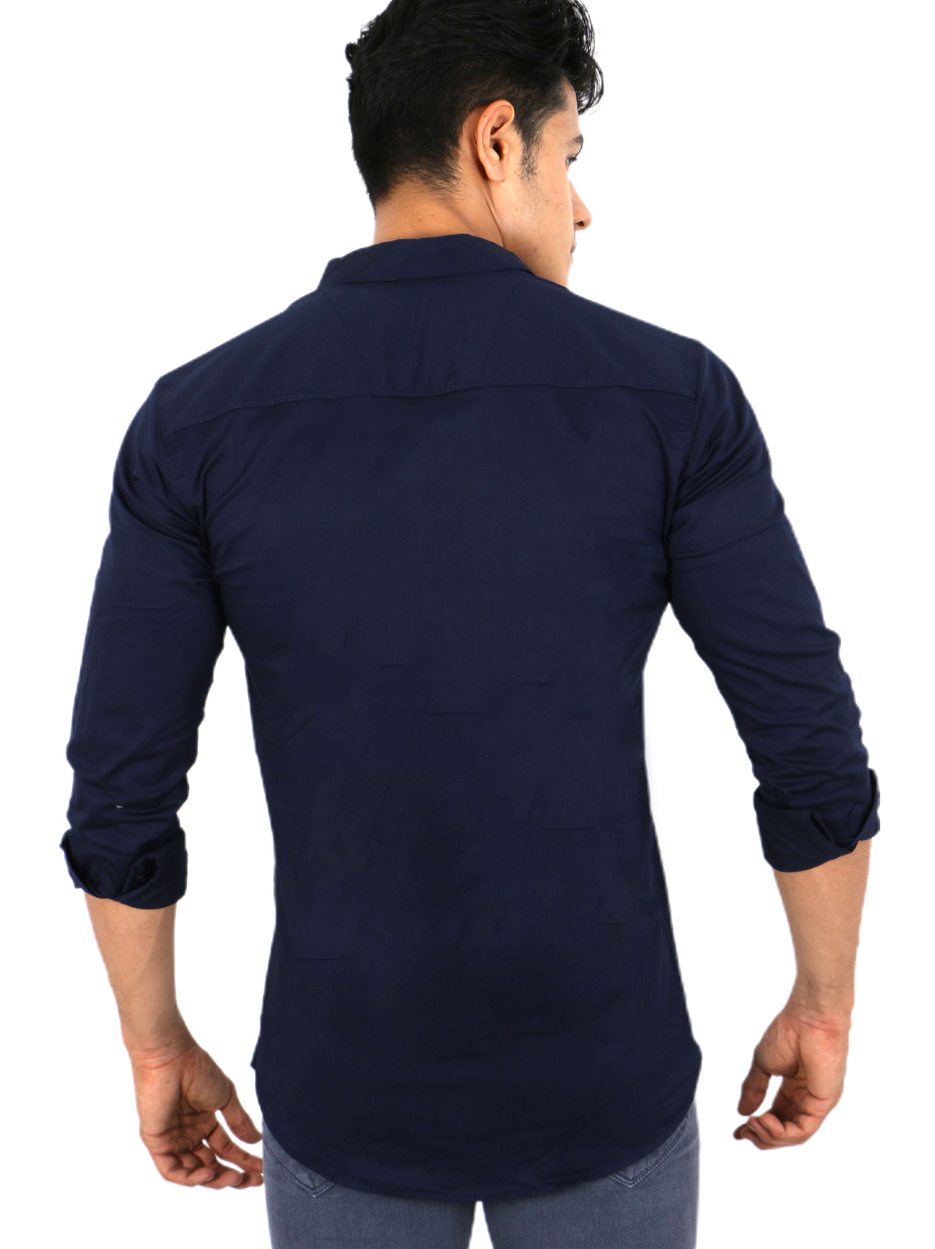 slimfit mens casual shirt - 17758365 - Standard Image - 3