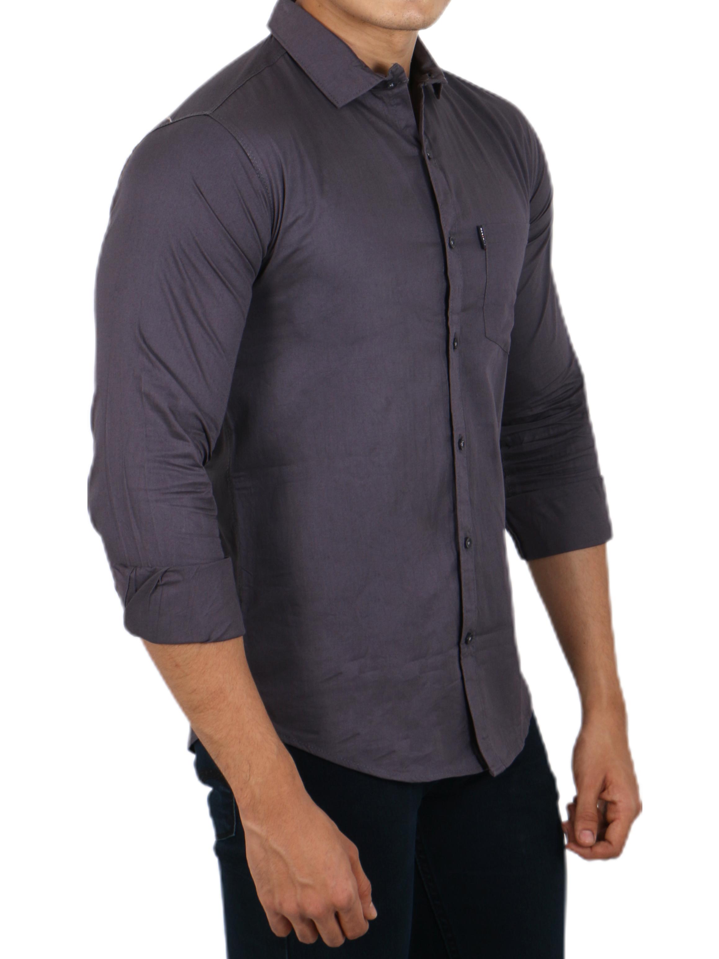slimfit mens casual shirt - 17758367 - Standard Image - 3