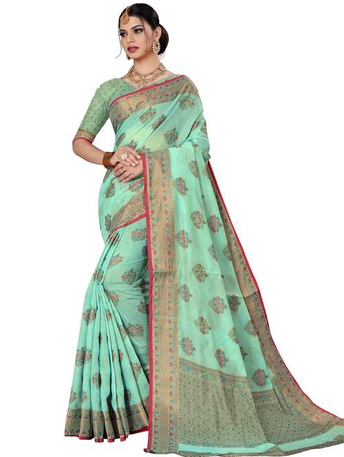 ethnic motifs handloom saree - 17759925 -  Standard Image - 0