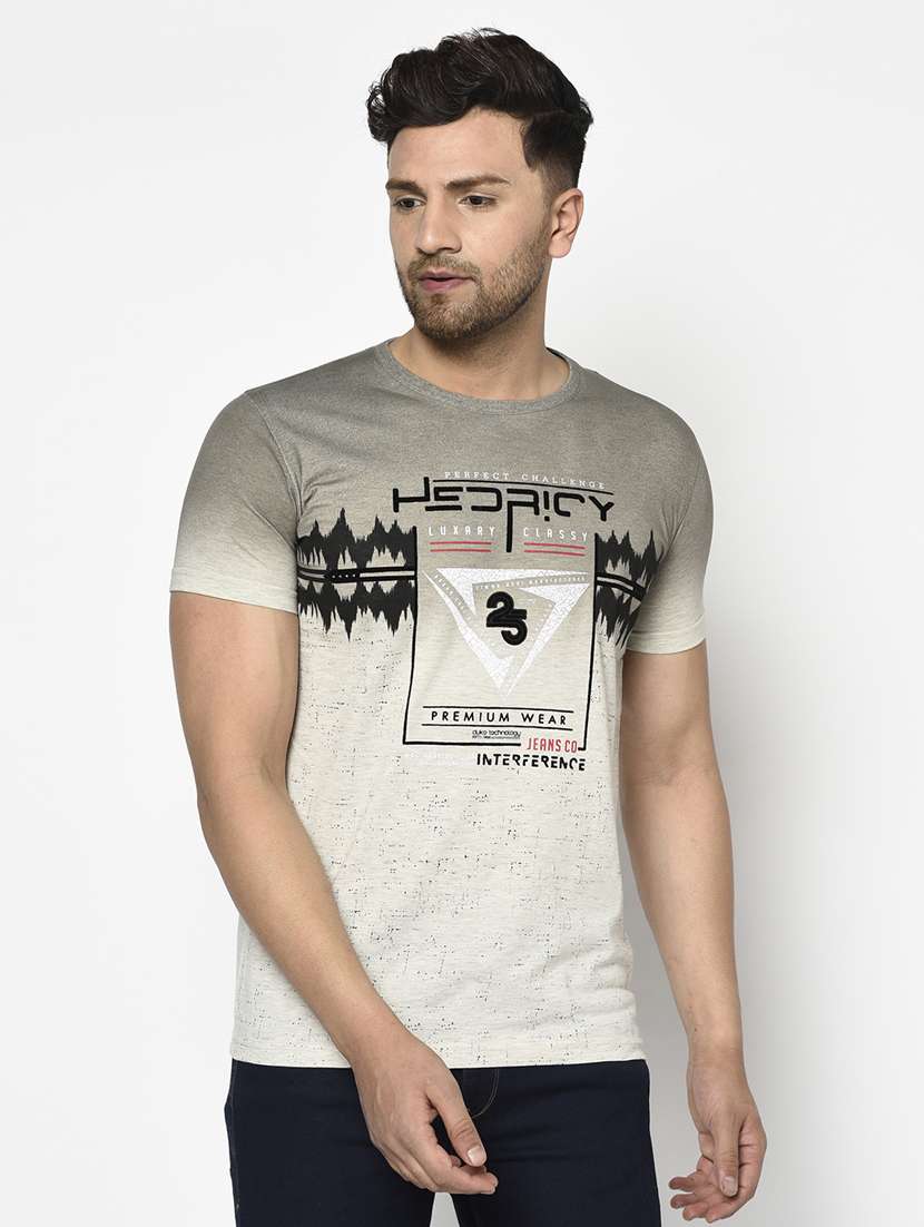 grey printed t-shirt - 17760009 - Zoom Image - 0