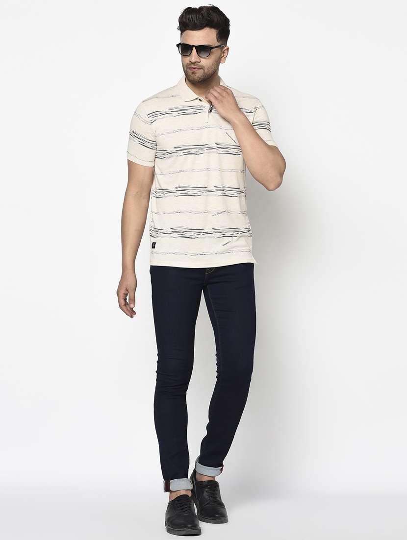 off white printed polo t-shirt - 17760012 - Standard Image - 3