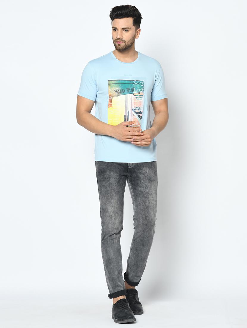 blue printed t-shirt - 17760031 - Standard Image - 3