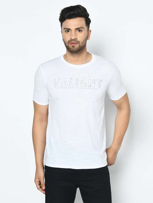 white printed t-shirt - 17760044 - Standard Image - 0