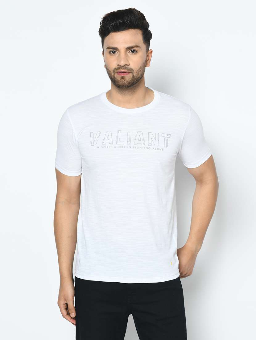 white printed t-shirt - 17760044 - Zoom Image - 0