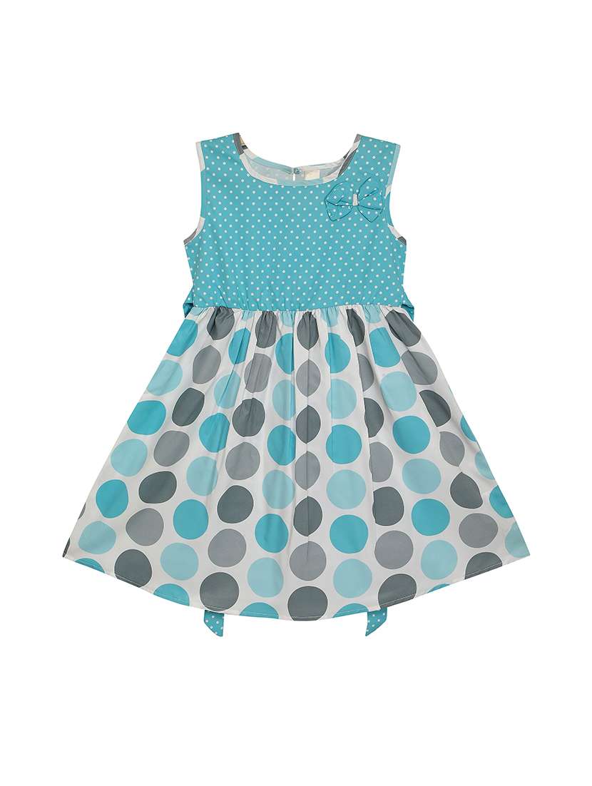 blue printed frock - 17760142 - Zoom Image - 0