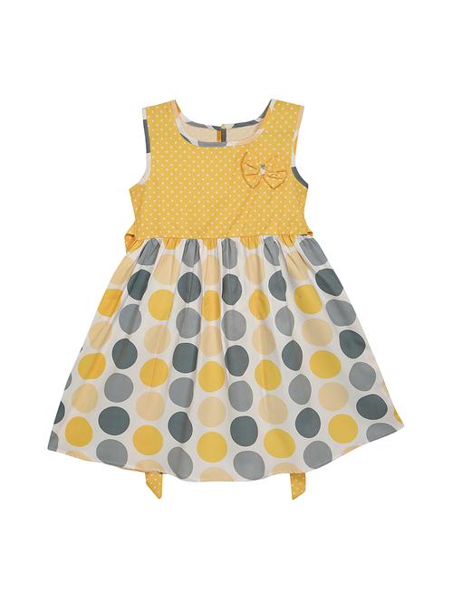 yellow printed frock - 17760145 - Standard Image - 0
