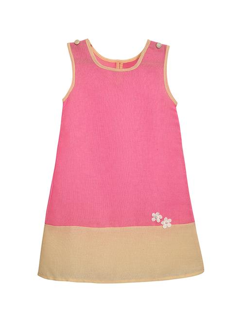 girls round neck sleeveless frock - 17760148 - Standard Image - 0