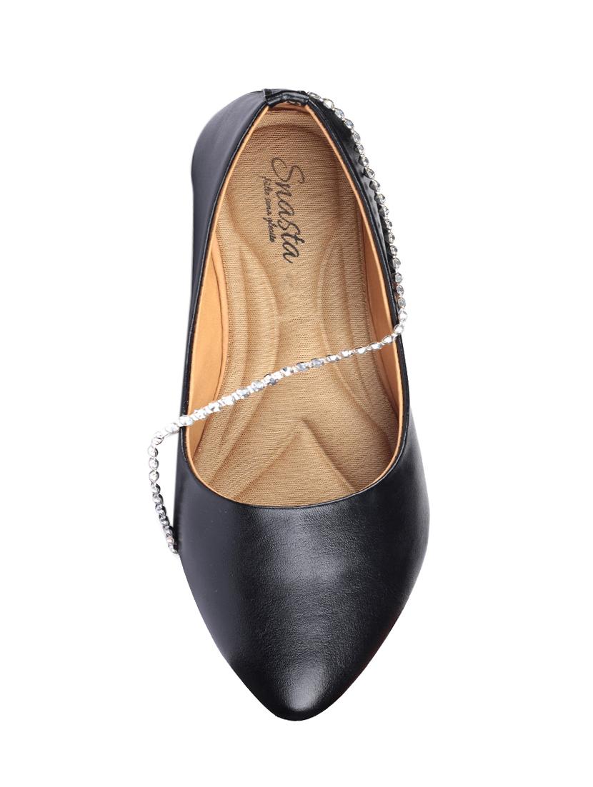 tan synthetic slip on ballerina - 17760527 - Standard Image - 5