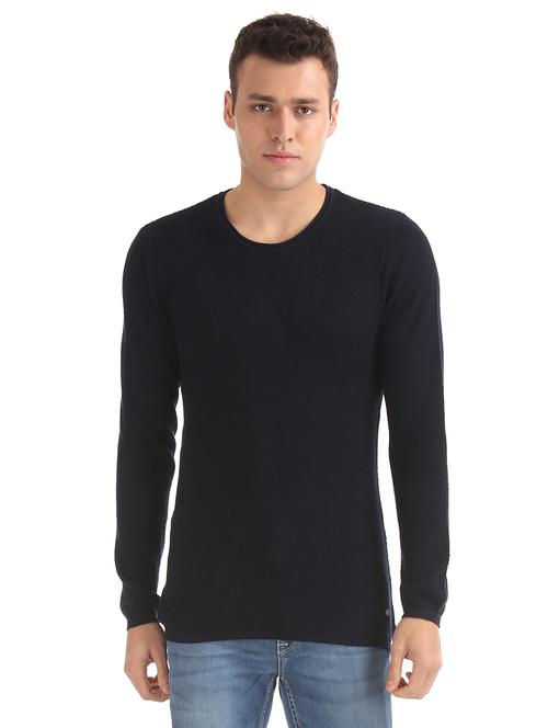 navy blue solid pullover - 17761340 -  Standard Image - 0