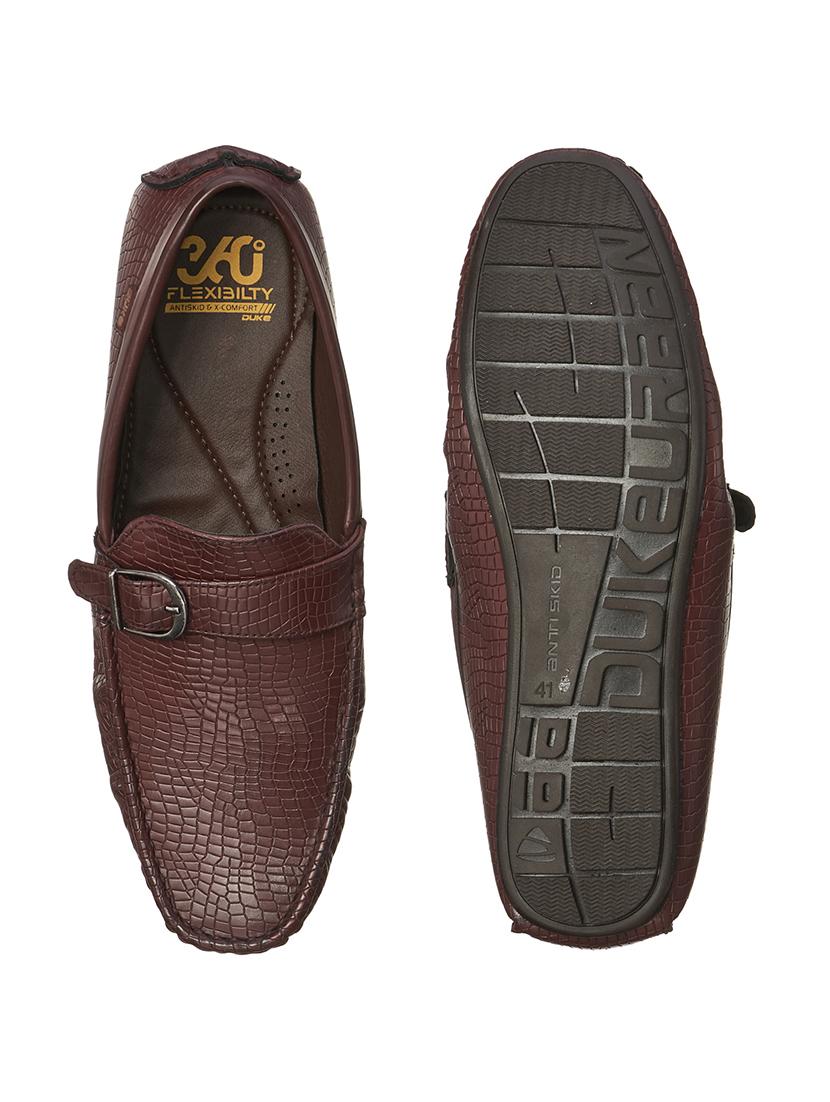 red synthetic slip on loafers - 17762226 -  Standard Image - 3