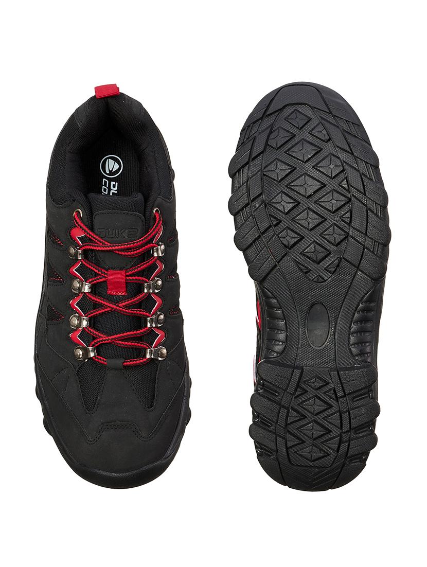 black mesh & synthetic lace up boots - 17762246 - Standard Image - 3