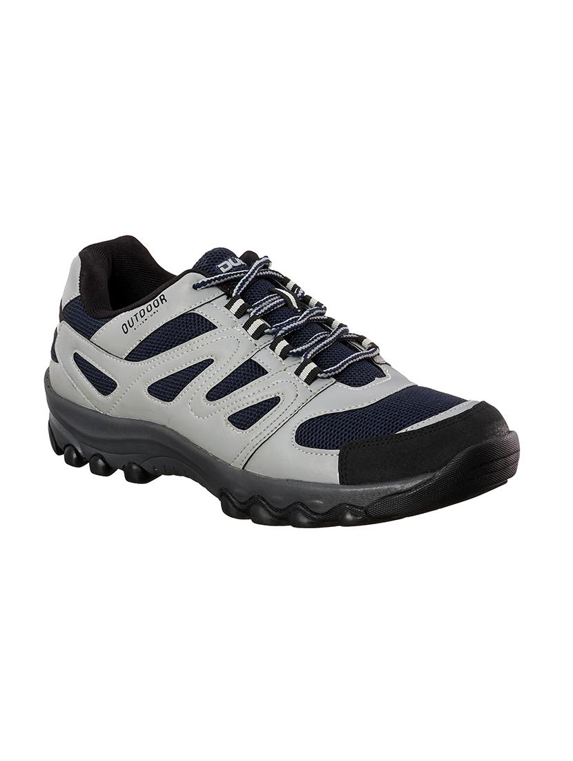 navy mesh & synthetic lace up shoes - 17762248 -  Zoom Image - 0