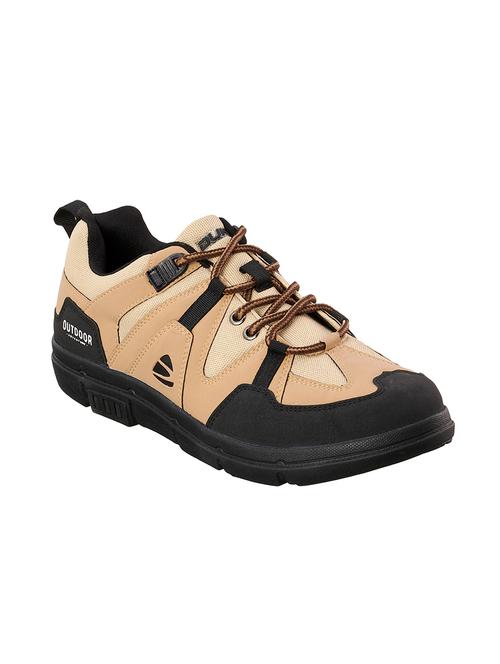 tan mesh & synthetic lace up shoes - 17762251 - Standard Image - 0