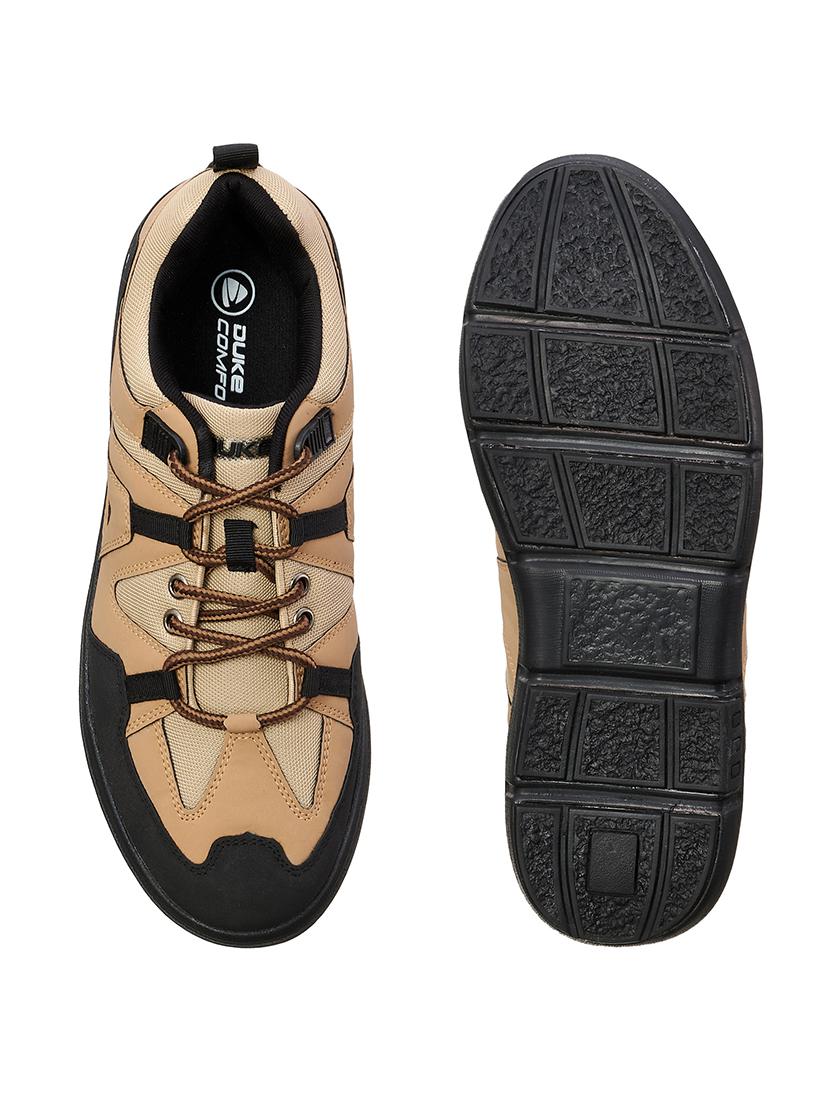 tan mesh & synthetic lace up shoes - 17762251 - Standard Image - 3