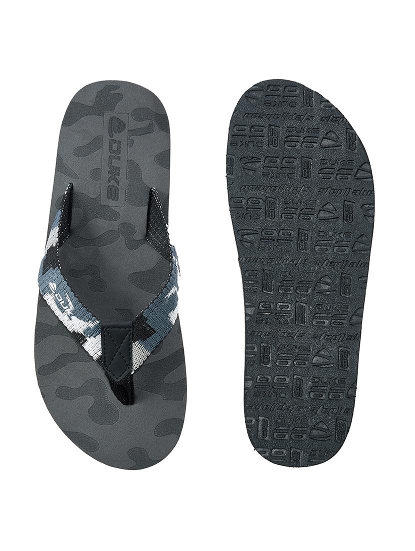 grey fabric slip on flip flops - 17762270 - Standard Image - 3