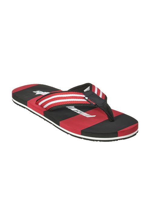 red fabric slip on flip flops - 17762279 -  Standard Image - 0