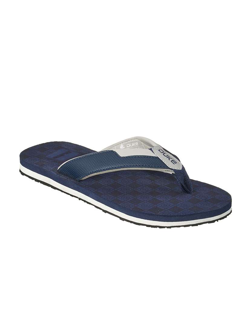 navy fabric slip on flip flops - 17762288 - Zoom Image - 0