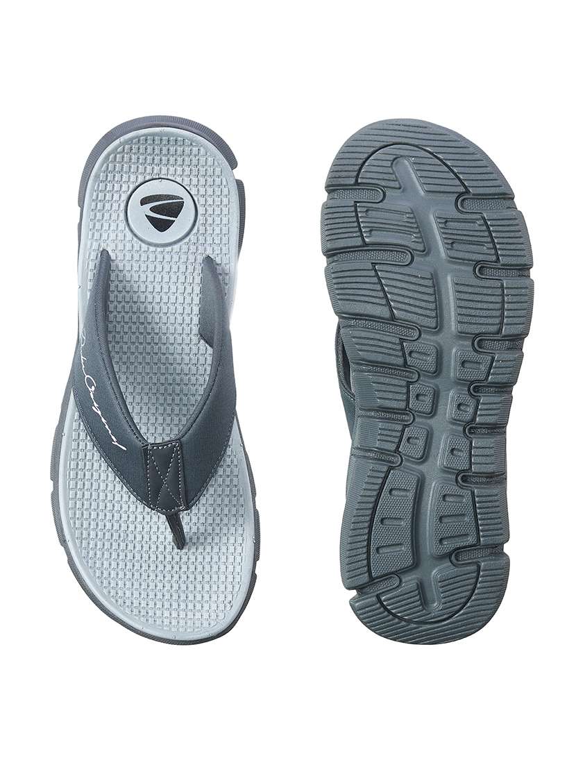 grey pu slip on flip flops - 17762297 -  Standard Image - 3