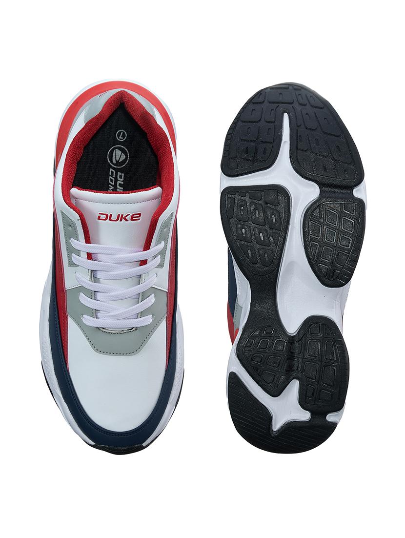 red synthetic sport shoes - 17762299 - Standard Image - 3