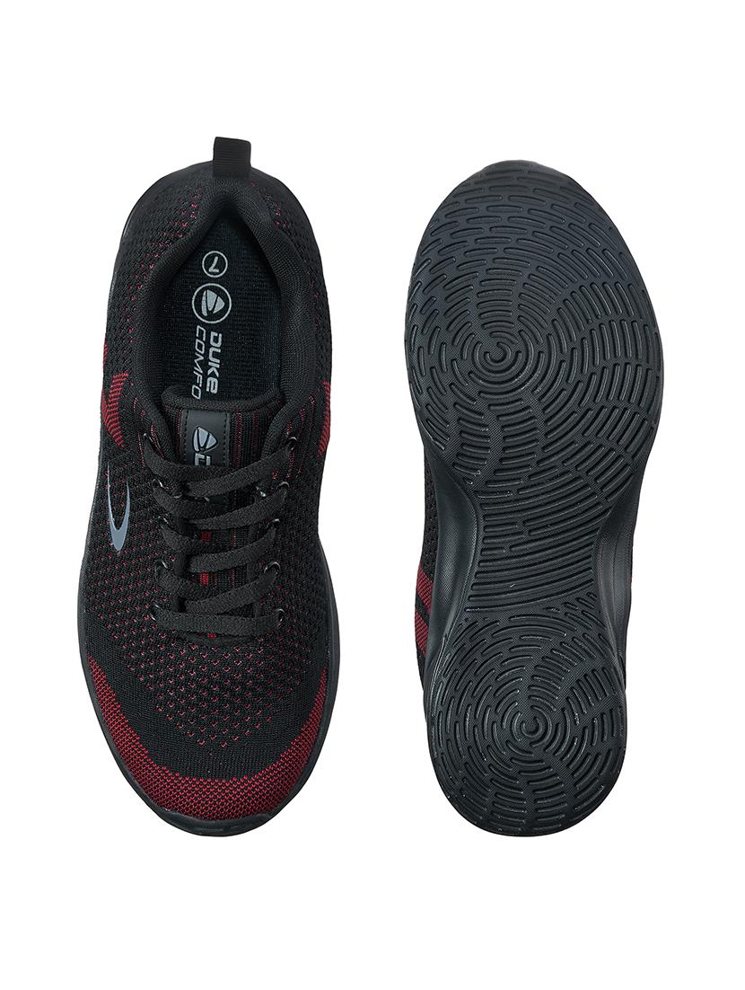 maroon fabric sport shoes - 17762307 - Standard Image - 3