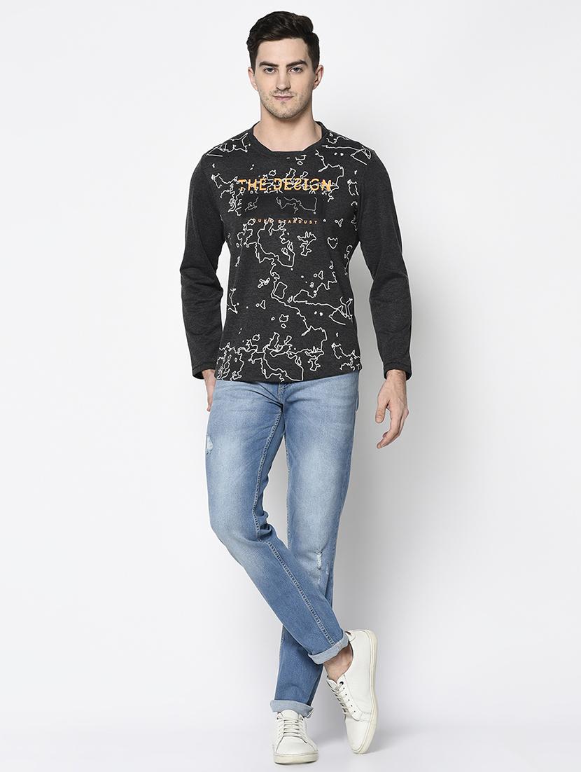 grey printed t-shirt - 17762456 - Standard Image - 3
