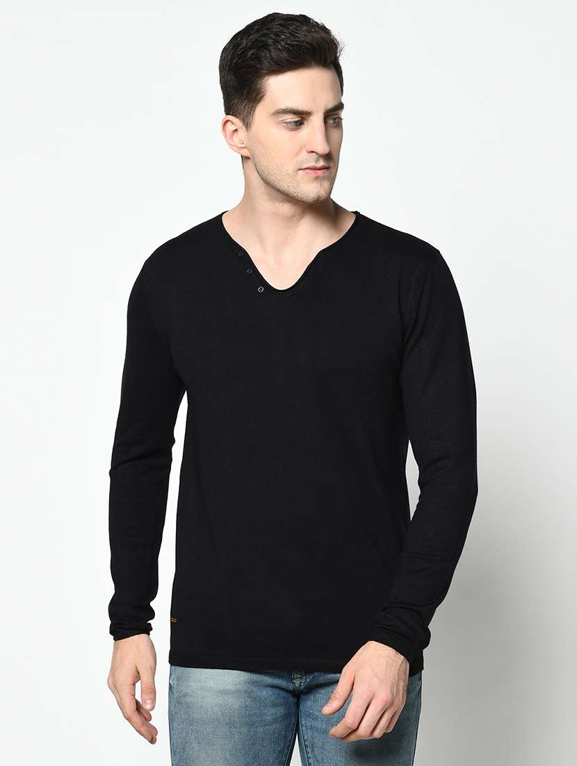 black solid t-shirt - 17762480 - Zoom Image - 0