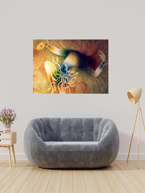 qth lord shiva wall sticker cum poster 30cm x 45cm - 17763543 - Standard Image - 0